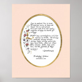 Pôster 1 Corinthians 13, Love Chapter Christian Scripture