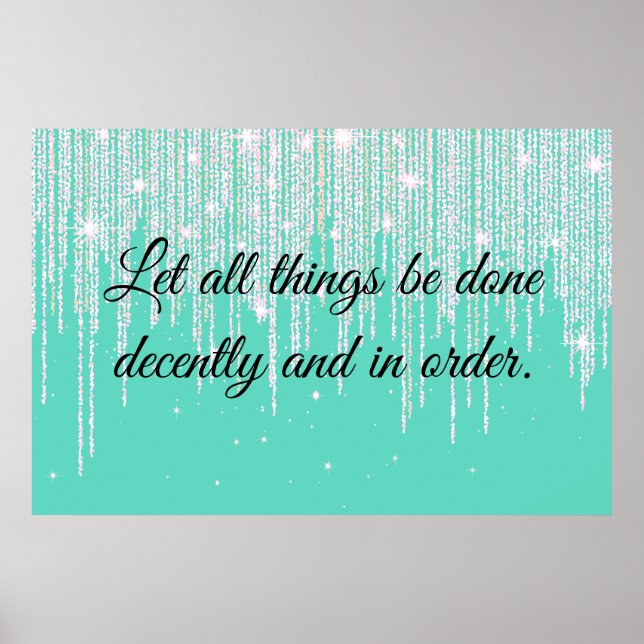 Poster 1 Corintianos 14:40 (Frente)