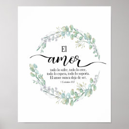 Poster 1 corintios 13, El amort Póster