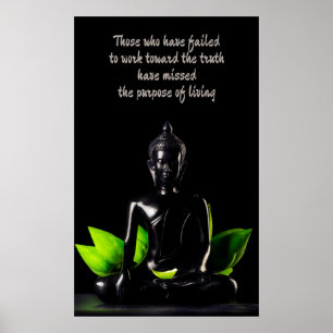 Poster 1 das citações de Buddha