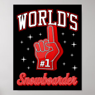 Poster #1 Espuma Snowboarder Número Um Snowboarder do Mun