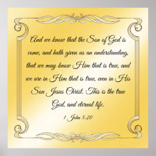 Poster 1 John 5:20