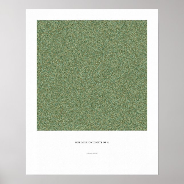 Pôster 1 Milhão de Decimais de Aeródromo (Frente)