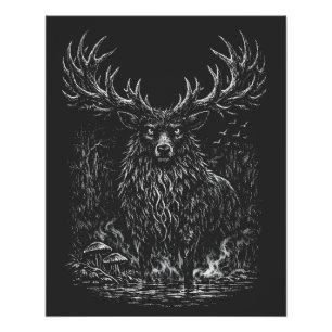 Pôster 1. O Cervo Sombra por BurnsInHell