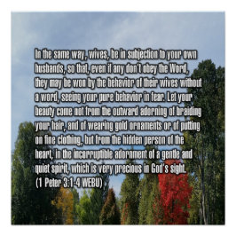 Pôster 1 Pedro 3:1-4 WEBU