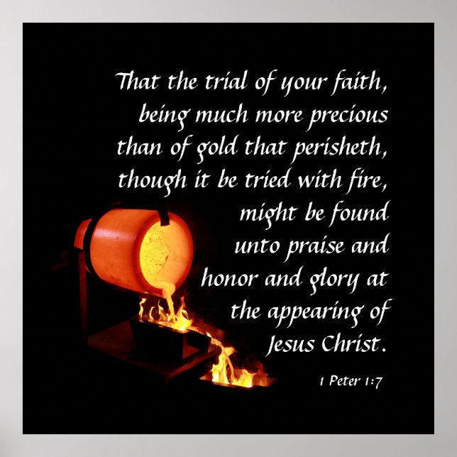 Poster 1 Peter 1:7 (Frente)