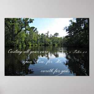 Pôster 1 Peter 5:7 A fazer com que cuide dele...