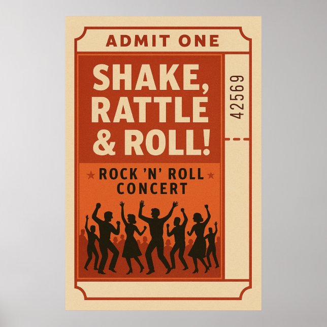 Poster 1, Shake, Rattle and Roll, (Frente)