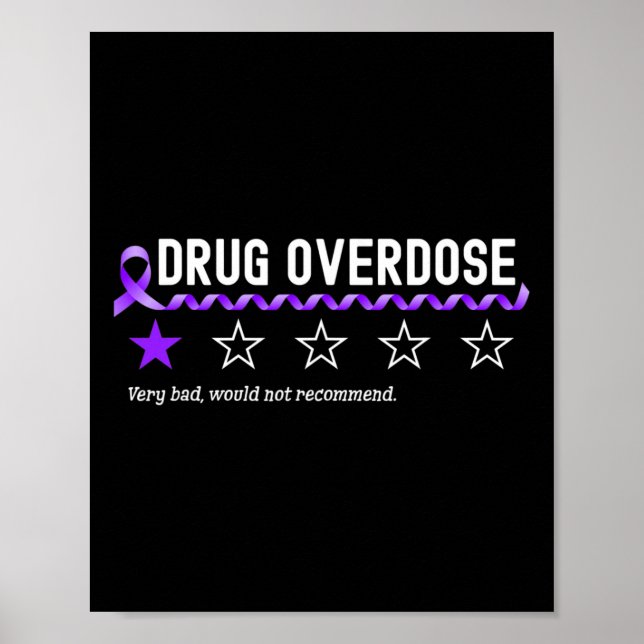 Poster 1 Star Rating Medicamento Overdose Sensibilização  (Frente)