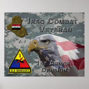 Poster 1rua Armor Div Iraque Combat Veteran