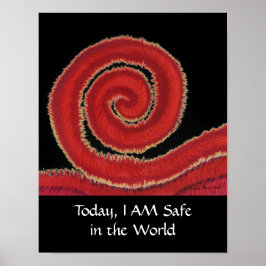 Poster 1rua-Raiz Chakra #1- Hoje, estou seguro no mundo