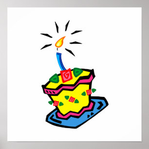 Pôster 1st Birthday Cake