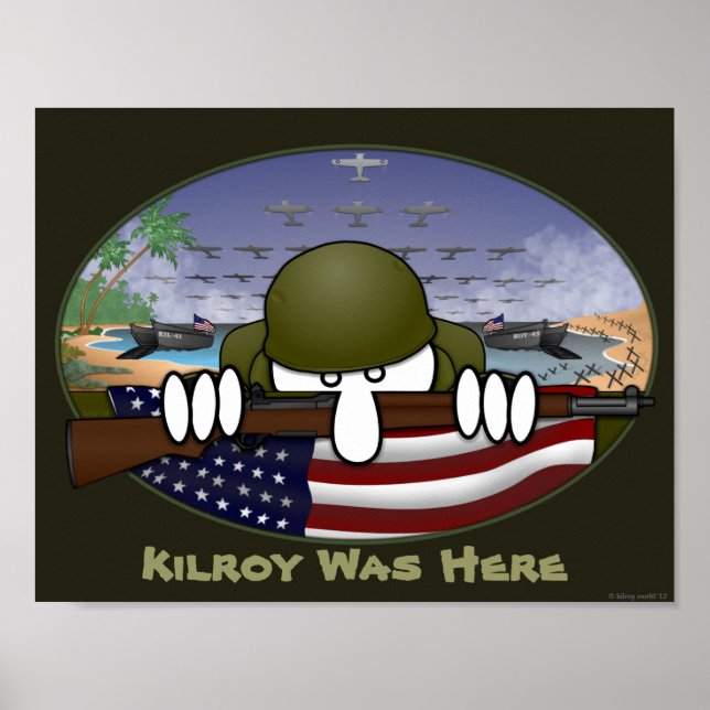 Pôster 2ª Guerra Mundial - Kilroy-Poster 1 (Frente)