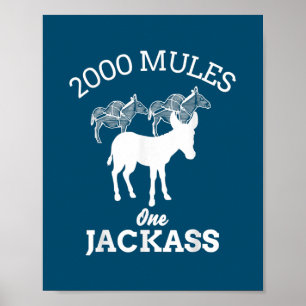 Poster 2000 Mules Chass Para Mulheres Homens Dão Pai
