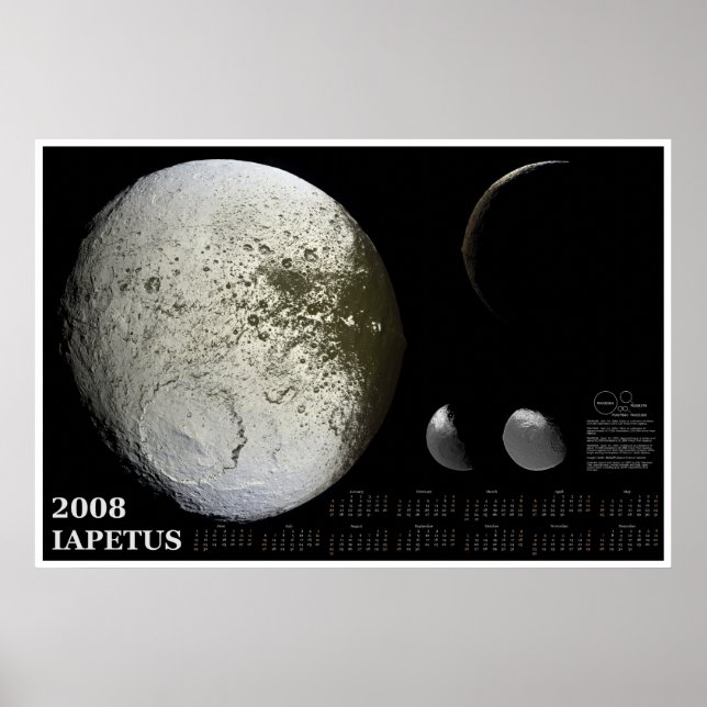 Pôster 2008 Iapetus Calendar (Frente)