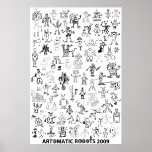 Poster 2009 dos robôs de Artomatic 1