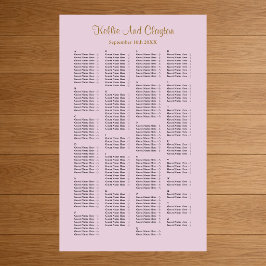 Poster 200 Gráfico de Casamentos Roxos