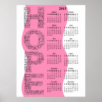 2015: Calendário anual do Muro de Esperança