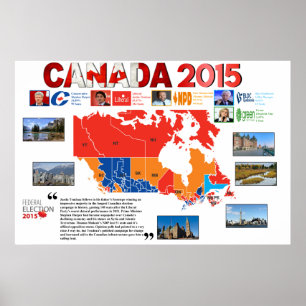 Poster 2015 da eleição de Canadá