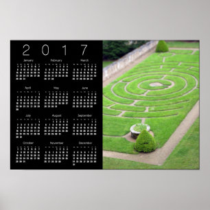 Poster 2017 do calendário do labirinto