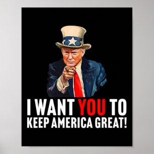 Poster 2020 - Quero Que Mantenha O Excelente Americano - 