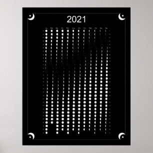 Poster 2021 - Calendário da Lua Negra