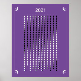 Poster 2021 - Lua Calendar Purple