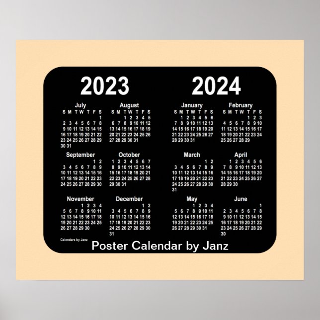 Poster 2023-2024 Calendário da Escola Neon de Trigo por J (Frente)