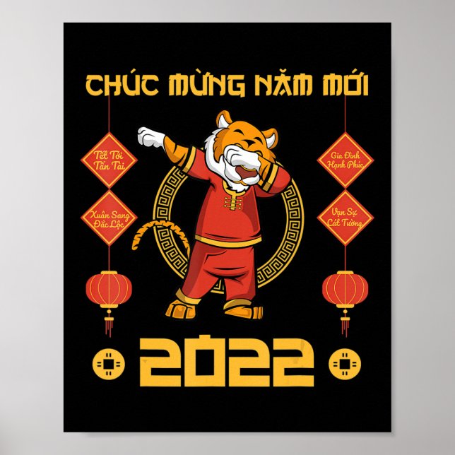 Poster 2023 Vietnamese Lunar New Year  Chuc Mung Nam Moi  (Frente)