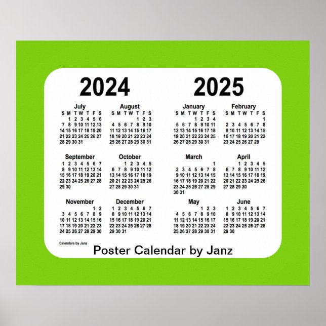 Poster 2024-2025 Calendário das Escolas Amarelas de Janz (Frente)