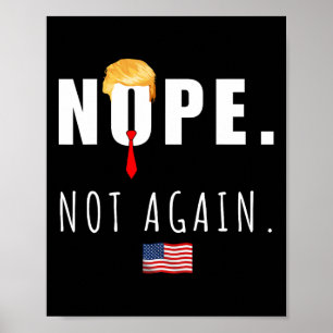 Poster 2024 Não Mais Eleições Anti-Trump Americanas