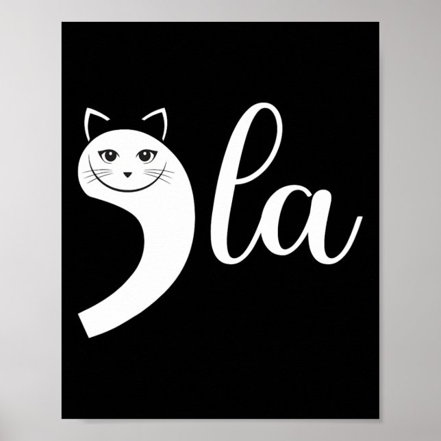Poster 2024 Retro Cat Comma La Kamala Harris Para Preside (Frente)