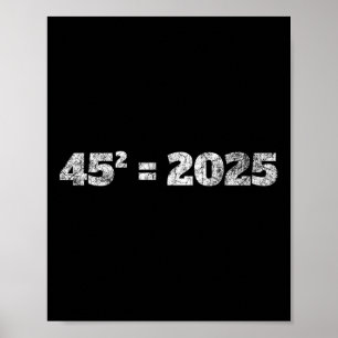 Poster = 2025 Equação Donald Trump 45 47 Eleição Maga 2