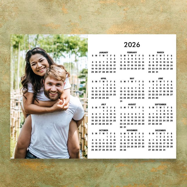 Poster 2026 Calendar Modern Simple Photo (2026 Calendar Modern Simple Photo Poster)