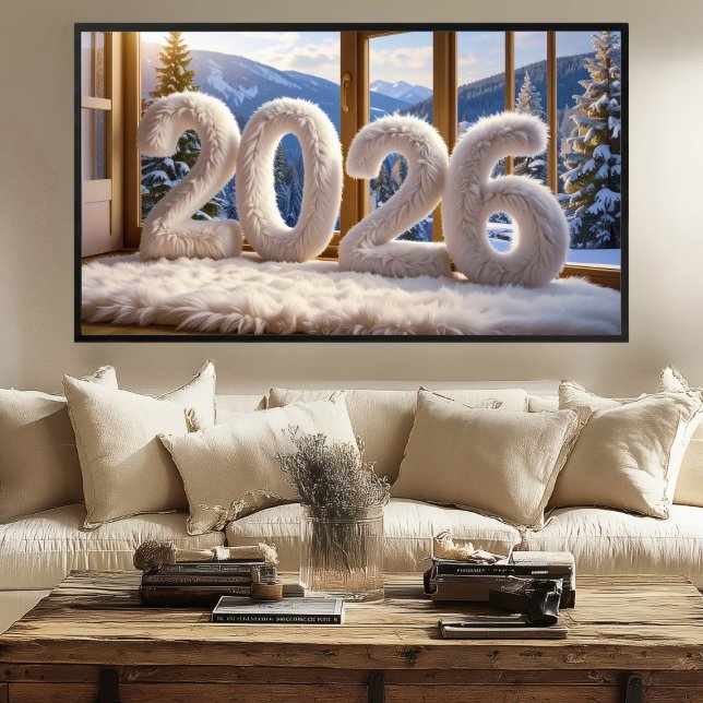 Poster 2026 Cozy Lodge Print | Samsung Frame TV Art (Criador carregado)