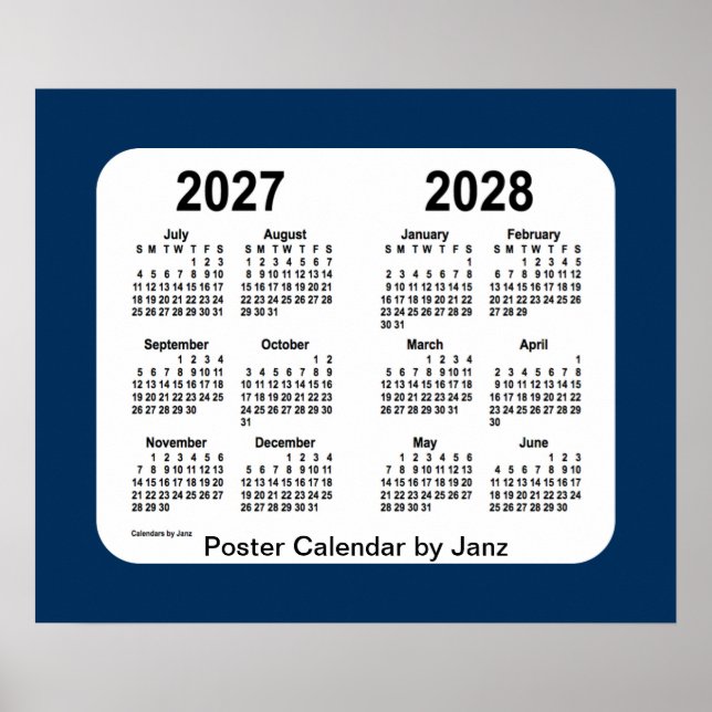 Poster 2027-2028 Caixa de Polícia Calendário Azul da Esco (Frente)