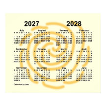 2027-2028 Calendário do Ano Escolar de Dias Úteis
