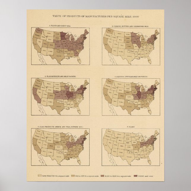 Poster 204 Fabricantes/milha quadrada (Frente)
