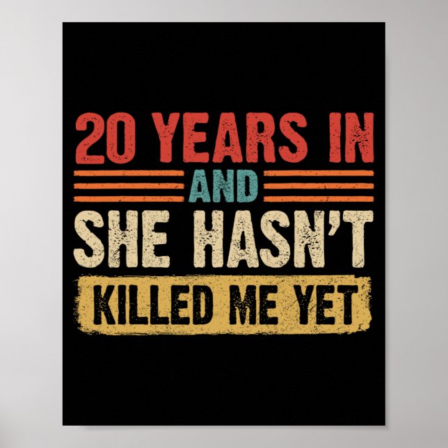 Poster 20 aniversário de 20 anos e ela fez't Ki (Frente)