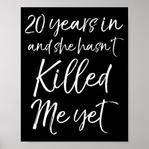 Poster 20 aniversário de 20 anos e ela fez't Ki