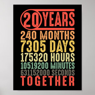 Poster 20 Casamento De Aniversário Dele Os Casais Corresp