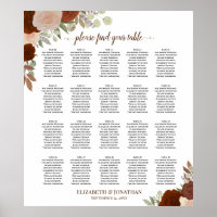 20 Gráfico de Casamento de Rosas de outono Russo d