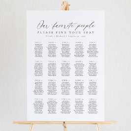 Poster 20 Mesas Nosso Gráfico de Assentos de Pessoas Favo