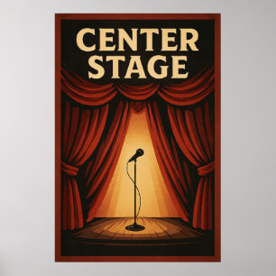 Poster 20, Palco central, Vintage