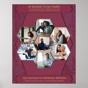 Poster 20 Segundos Para A Saúde Ocular