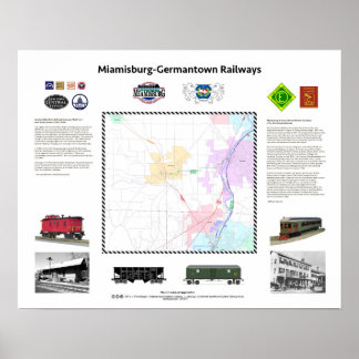 Pôster 20"x16", Ohio Railways: Miamisburg/Germantown v1d1