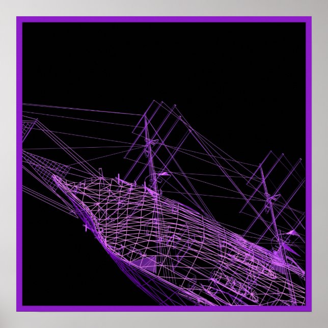 Pôster 20x20 Arte de Parede Pirata (Frente)