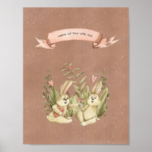 Poster (21,6 x 27,9 cm) - Dois coelhos