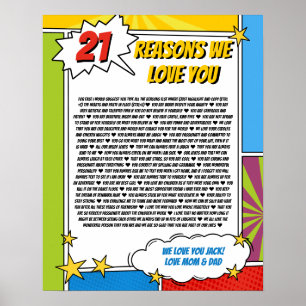 Poster 21 coisas que amamos sobre você, 21 rua de quadri