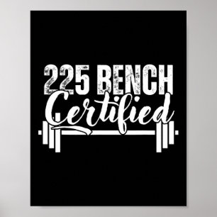 Poster 225 Libras Supino Certificado 